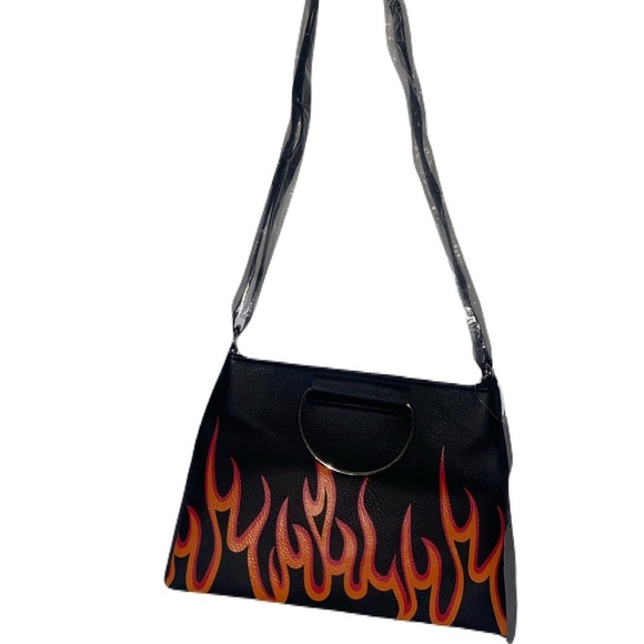 For The Record Ring Satchel in Flamin' Hot - Picture 3 of 8